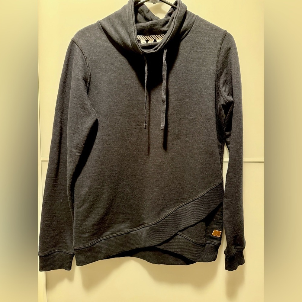 Roxy Charcoal Cowl Neck Sweatshirt - Picture 3 of 6